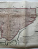 New York City Manhattan 1853 W. Bridges great huge Commissioners map hand color