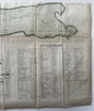 New York City Manhattan 1853 W. Bridges great huge Commissioners map hand color