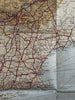 early main Automobile Roads 1929 Canada & America NRIS rare wall map Atlantic