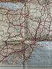 early main Automobile Roads 1929 Canada & America NRIS rare wall map Atlantic