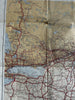 early main Automobile Roads 1929 Canada & America NRIS rare wall map Atlantic