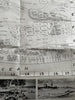 Miami Beach Florida c.1940 rare detailed pictorial Tourist Visitor souvenir map