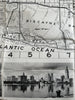 Miami Beach Florida c.1940 rare detailed pictorial Tourist Visitor souvenir map