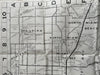 Miami Beach Florida c.1940 rare detailed pictorial Tourist Visitor souvenir map