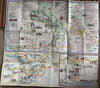 Washington DC 1994 cartoon visitor tourist map Georgetown & Alexandria plans