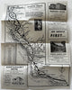 California Mission Trails Auto map 1935 advertising promo map