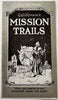 California Mission Trails Auto map 1935 advertising promo map