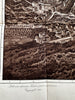 Prague Praha Fair city birds-eye print 1925 balloon city view large rare map