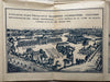 Prague Praha Fair city birds-eye print 1925 balloon city view large rare map