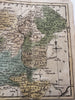 Franconia Germany c. 1680-1720 Kitchin charming miniature map old hand color