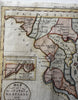 Maryland Delaware 1796 Dennison & Amos Doolittle rare American hand colored map