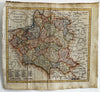 Poland w/ 31 Palatinates 1808 charming old engraved map w/ fine hand coloring