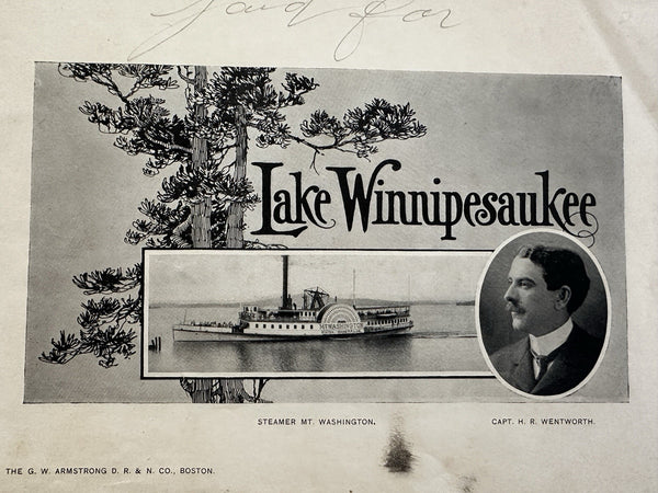 Lake Winnipesaukee New Hampshire c.1890-1915 era Tourist brochure photo views