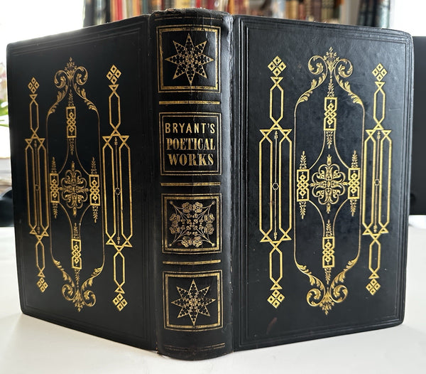 Bryant’s Poetical Works 1847 splendid publishers gilt leather book engravings