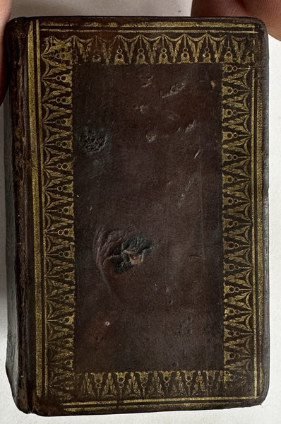 Methodist episcopal Hymns 1831 Wesley Rare miniature leather book gilt decorated