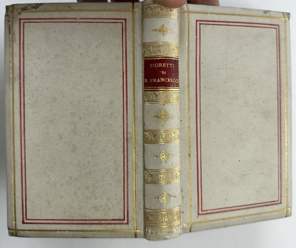 Flowers of St. Francis of Assisi 1845 gilt vellum book Firenze Italy Florence