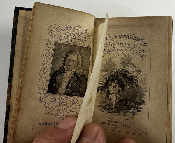 Paul & Virginia Mauritius Indian Cottage 1827 Doyle Providence RI rare book