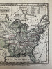 Oregon & Missouri Territory U.S.A. 1837 Boynton engraved map orig. hand color