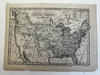 Oregon & Missouri Territory U.S.A. 1837 Boynton engraved map orig. hand color