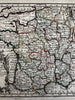 France nation decorative 1719 Chiquet attractive engraved hand color antique map