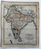 India Hindoostan 1799 Lovely map hand colored