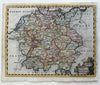 Germany Holy Roman Empire 1758 Jefferys lovely engraved hand colored small map
