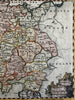 Germany Holy Roman Empire 1758 Jefferys lovely engraved hand colored small map