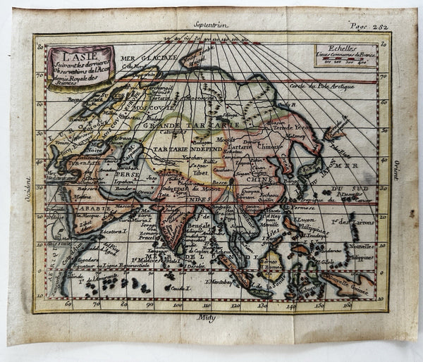Asia continent Arabia India China Company’s Land 1788 decorative rare map