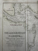 Charleston Harbor South Carolina 1850 Blunt engraved hand colored antique map