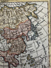 Asia India China Arabia 1750 (1783 issue) Vaugondy hand colored engraved map