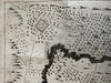 Turkey Pruth river vignette view 1727 rare military map de la Motraye journey