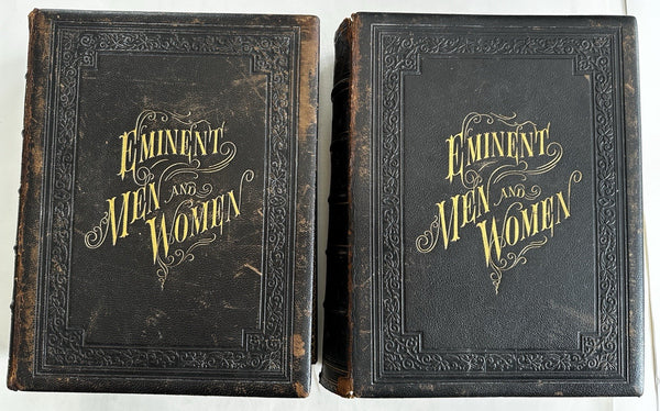 Portrait Gallery Eminent Men & Women 1872 Duyckinck 2 vol set w/ 121 engravings