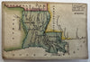 Louisiana state c.1820-24 rare Melish miniature state map original hand color