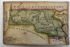 Missouri Territory c.1820-24 rare Melish miniature state map original hand color