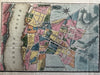 Poughkeepsie NY on Hudson river 1827 rare city plan map w/ original hand color