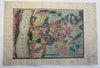 Poughkeepsie NY on Hudson river 1827 rare city plan map w/ original hand color