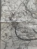 Maine Hunting & Fishing region map c.1910 Bangor & Aroostook RR large map