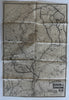 Maine Hunting & Fishing region map c.1910 Bangor & Aroostook RR large map