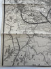 Maine Hunting & Fishing region map c.1910 Bangor & Aroostook RR large map