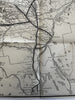 Maine Hunting & Fishing region map c.1910 Bangor & Aroostook RR large map