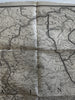 Maine Hunting & Fishing region map c.1910 Bangor & Aroostook RR large map