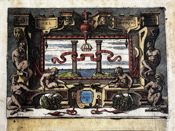 Battista Pittoni Dolce in Venezia Ludovico 1602 antique engraved rare print