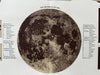 Moon chart w/dated features craters 1892 Sohr-Berghaus detailed color print