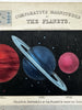 Planets size comparison 1850’s hold to light color tissue rare celestial print