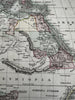 Africa continent huge Mts of Moon 1820 C. Smith scarce lovely hand colored map