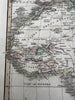 Africa continent huge Mts of Moon 1820 C. Smith scarce lovely hand colored map