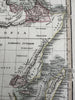 Africa continent huge Mts of Moon 1820 C. Smith scarce lovely hand colored map
