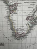 Africa continent huge Mts of Moon 1820 C. Smith scarce lovely hand colored map