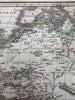 Africa continent huge Mts of Moon 1820 C. Smith scarce lovely hand colored map