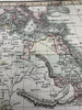 Africa continent huge Mts of Moon 1820 C. Smith scarce lovely hand colored map